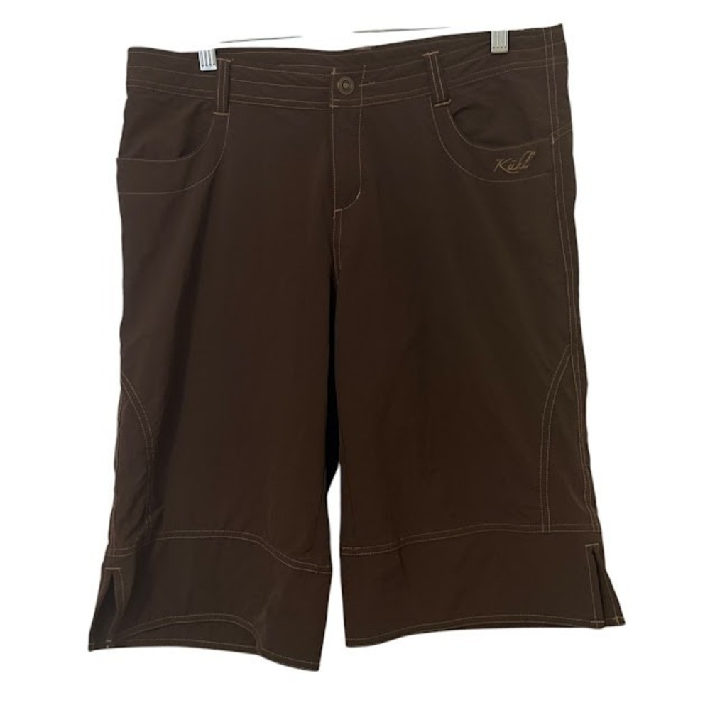 KUHL Brown Knicker Short Nylon Outdoor Hiking Capri Pants Womens 12